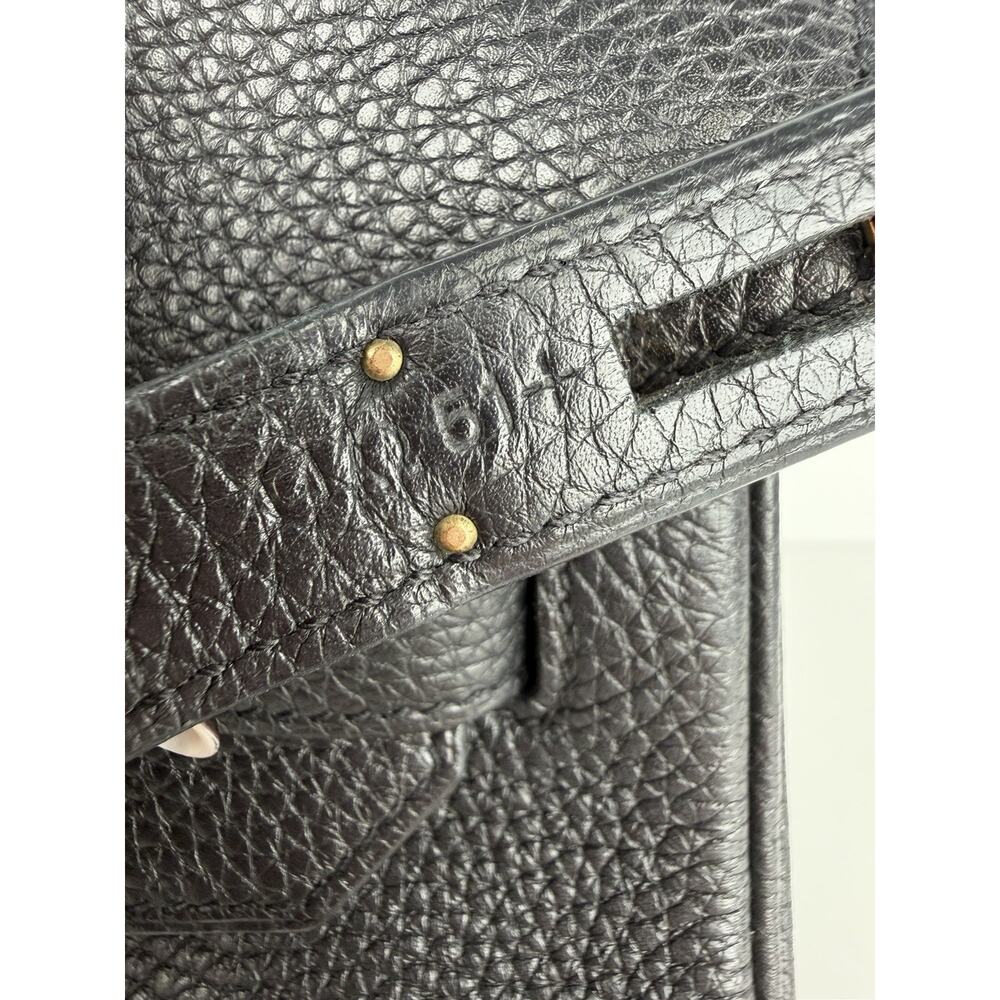 Hermes Bikrin 35 Togo Black Gold Hardware Stamp Letter Q □ (2013) B1 - Picture 8 of 16